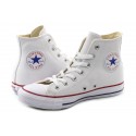 Tenisi înalți Converse Chuck Taylor All Star HI WHT LEA - 132169C