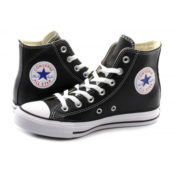 Tenisi înalți Converse Chuck Taylor All Star HI BLK LEA - 132170C