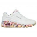 Pantofi sport SKECHERS UNO - LOVING LOVE 155506 WHT