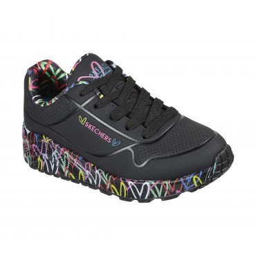Pantofi sport-style SKECHERS UNO LITE - LOVEY LUV 314976L BKMT Pantofi sport-style SKECHERS UNO LITE - LOVEY LUV 314976L BKMT