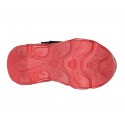 Pantofi sport-style cu lumini  SKECHERS THERMO-FLASH - FLAME 400104N BKRD