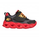 Pantofi sport-style cu lumini  SKECHERS THERMO-FLASH - FLAME 400104N BKRD