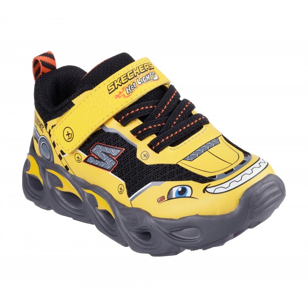 Pantofi sport-style cu lumini SKECHERS THERMO-FLASH - TRUCK 402307N YLBK