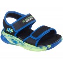 Sandale cu lumini SKECHERS S LIGHTS-SOLA GLOW S 407032L BKBL