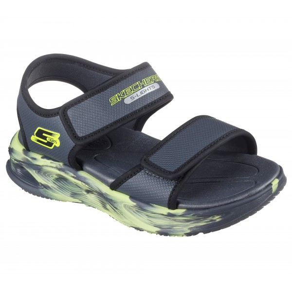 Sandale cu lumini SKECHERS S LIGHTS-SOLA GLOW S 407032L CCBK