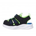 Sandale cu lumini SKECHERS SOLA GLOW SANDAL-HYP 407033N BKLM