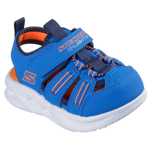 Sandale cu lumini SKECHERS SOLA GLOW SANDAL-HYP 407033N BLNV