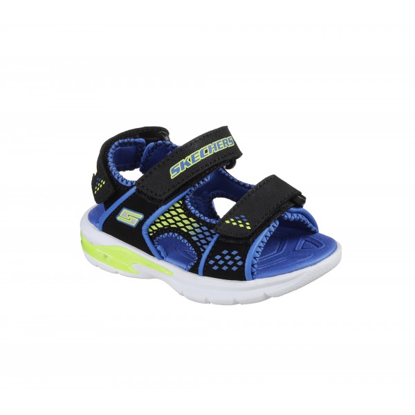 Sandale cu lumini SKECHERS E-II SANDAL- BEACH GLOWER 90558N BBLM